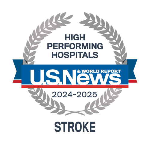 St. Joseph Health high performing badge in stroke