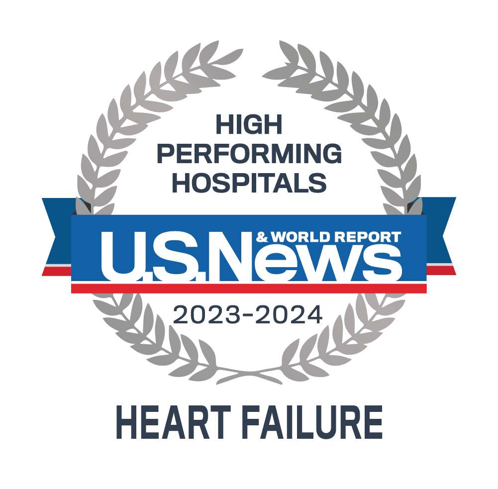 USNWR badge heart failure 2023-2024