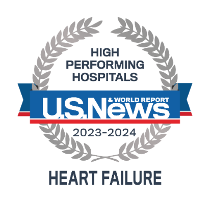 USNWR badge heart failure 2023-2024